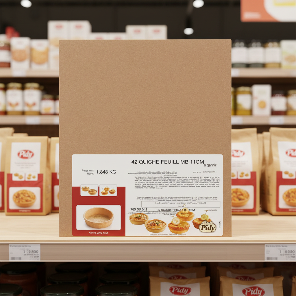 42 x Gourmet Pidy 42 Quiche Feuill 1.848Kg