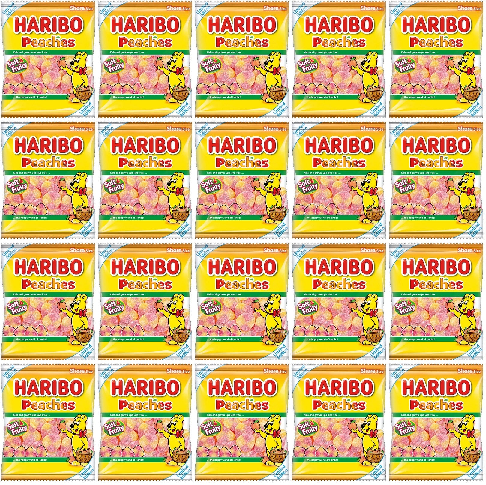 20 x Haribo Peaches 160G