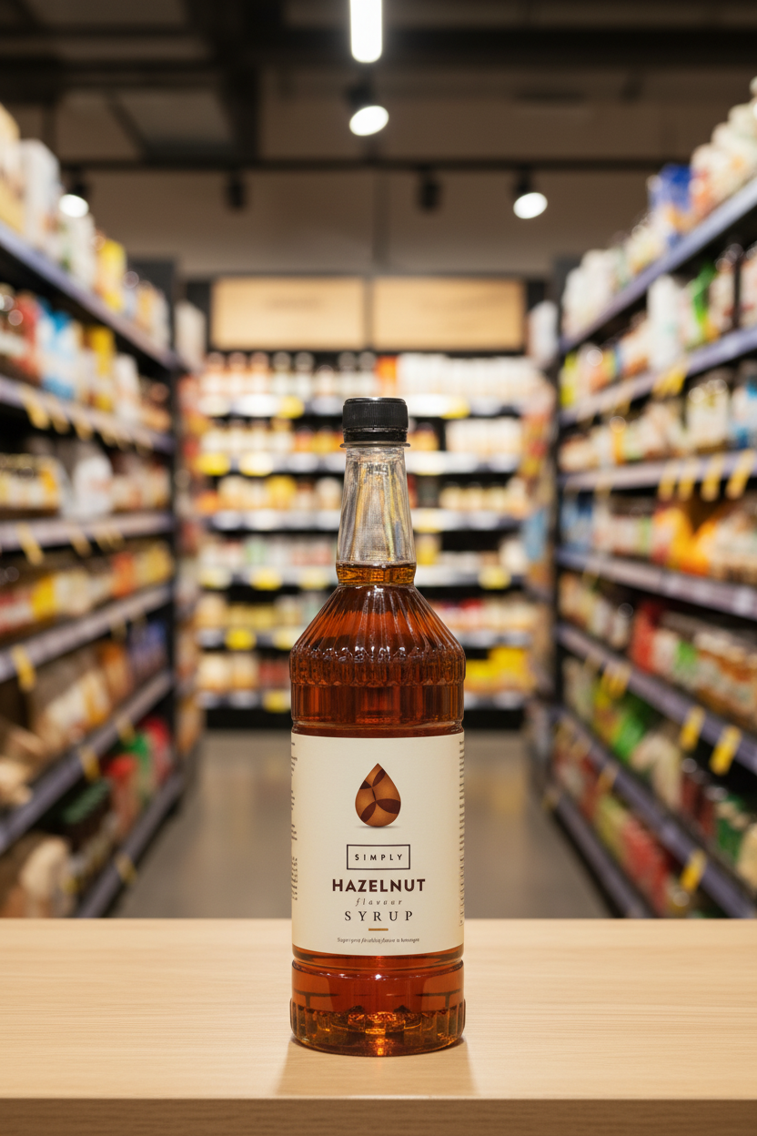 6 x Simply Hazelnut Flavoured Syrup 1 Litre