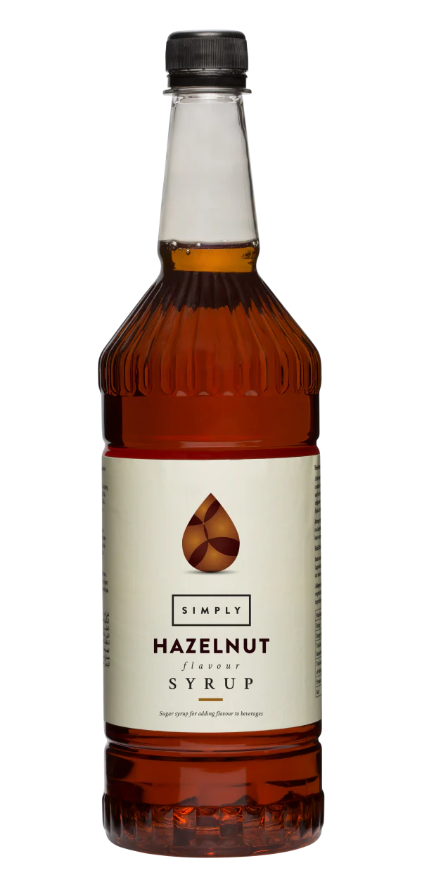 6 x Simply Hazelnut Flavoured Syrup 1 Litre