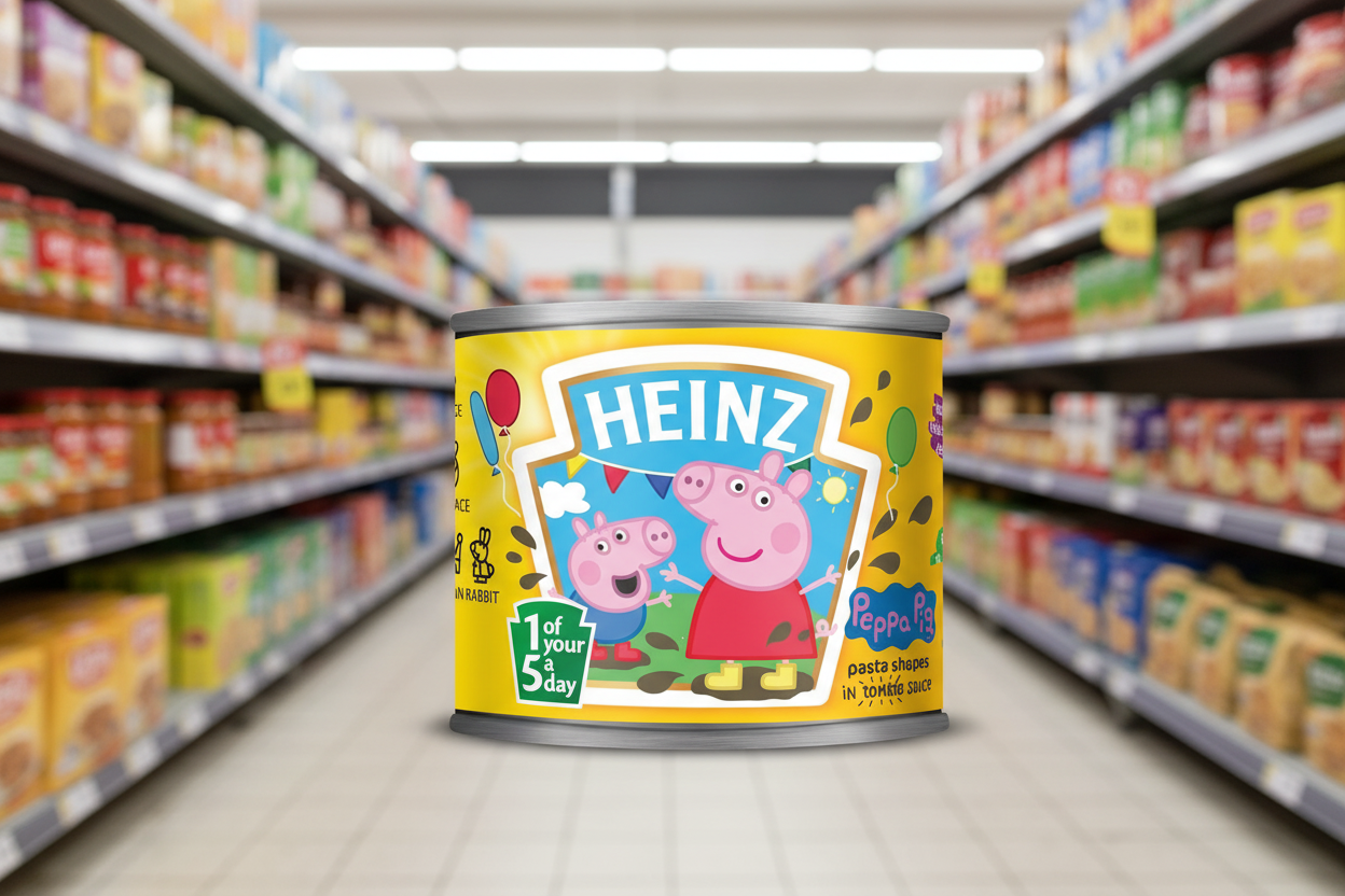 12 x Heinz Peppa Pig Pasta Shapes 205Gm