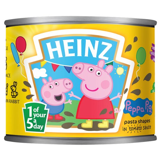 Heinz Peppa Pig Pasta Shapes 205Gm