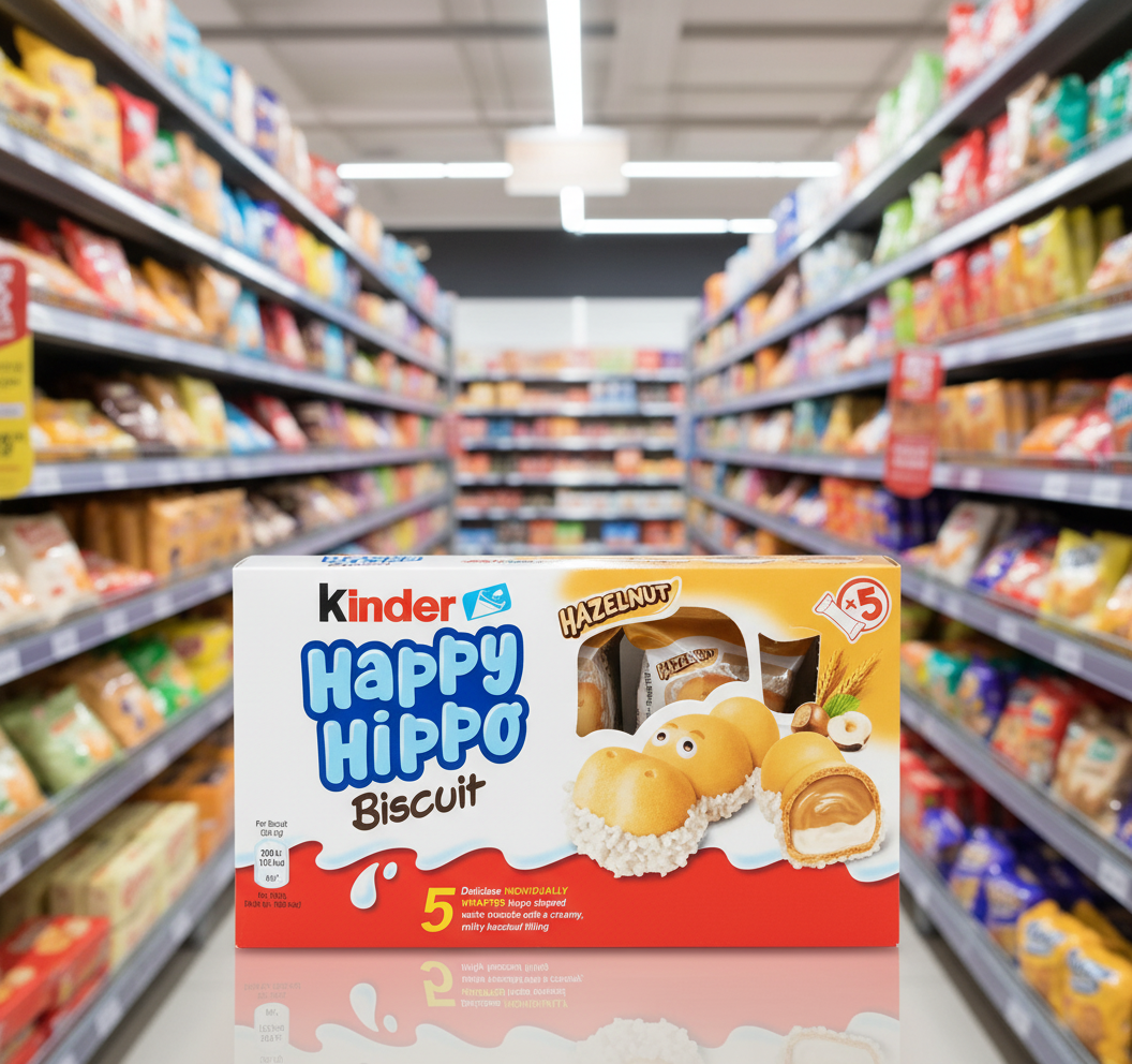 50 x Kinder Happy Hippo Hazelnut (10 X 5 Packs) 102.5G