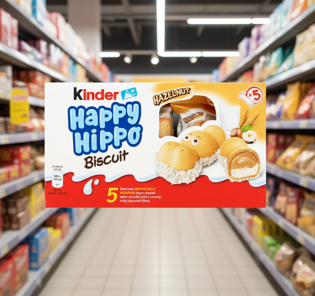 50 x Kinder Happy Hippo Hazelnut (10 X 5 Packs) 102.5G