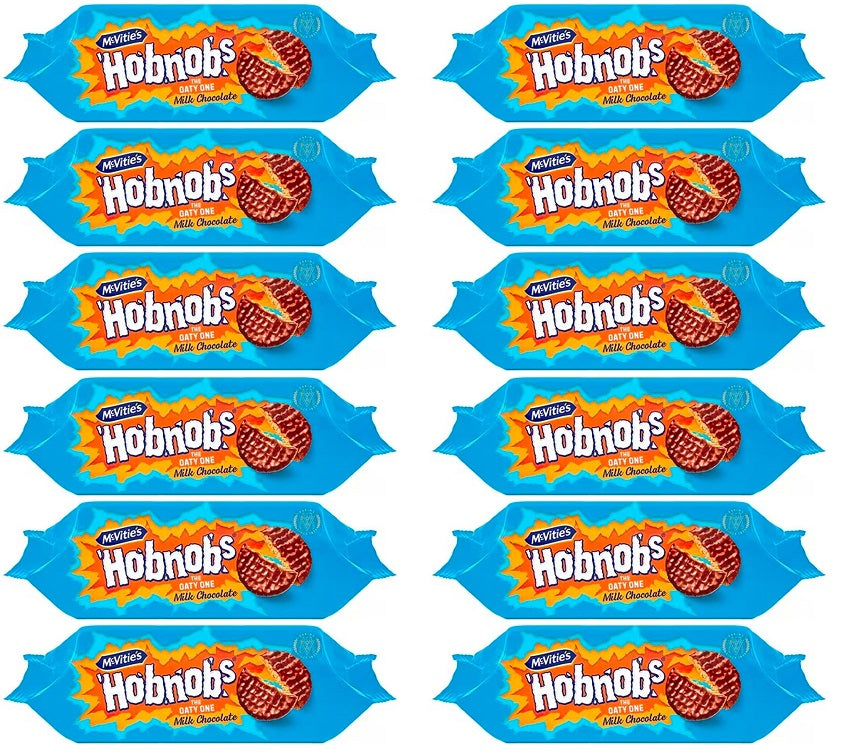 12 x Mcvities Milk Chocolate Hobnobs  - 262GM