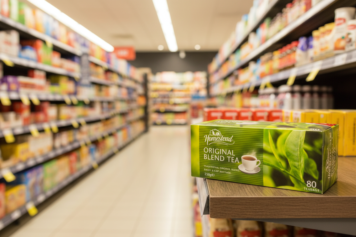 6 x Homestead Original Blend Tea 80 Teabags 250G