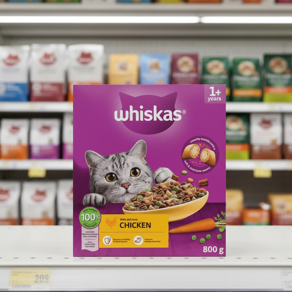 5 X Whiskas Cat 1+ Complete Chicken - 800Gm