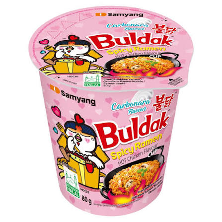 30 X Samyang Buldak Hot Chicken Carbo Noodles Cup - 80G