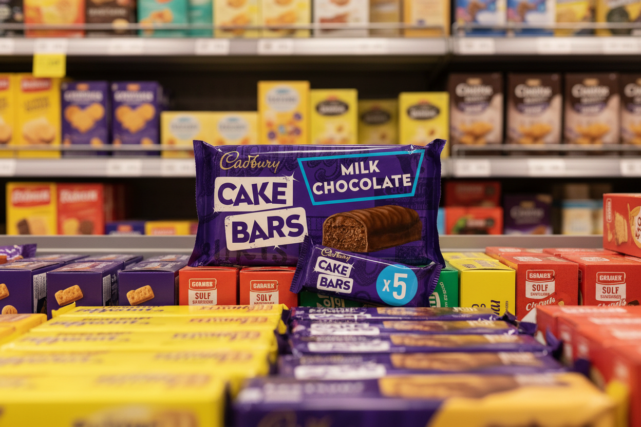 12 X Cadbury Festive Cake Bar 5 Pk
