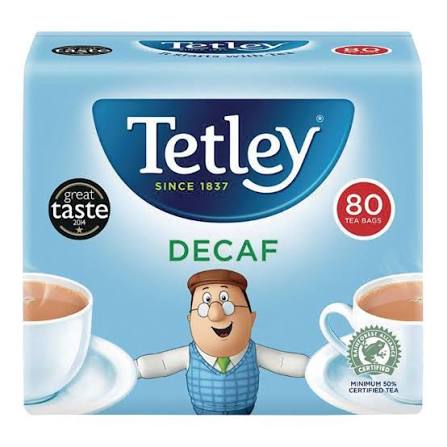 12 X Tetley Teabags Decaff - 80Pk