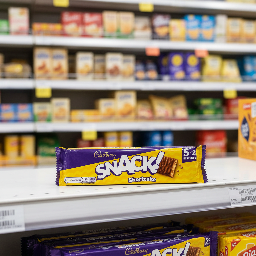 24 X Cadbury Snack Shortcake 5Pk - 100Gm