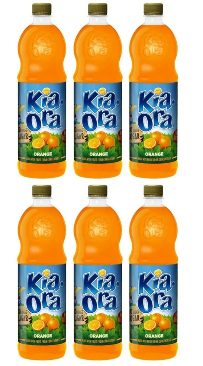6 x Kia Ora Orange +50% Extra Free - 1.5LTR