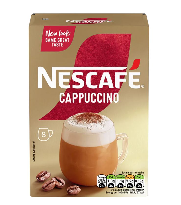 Nescafe Cappuccino Original Sachets 124G
