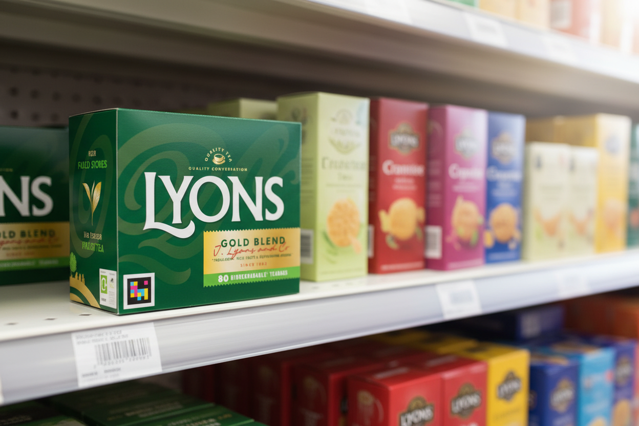 12 x Lyons 80 Gold Blend Biodegradable Teabags 232G