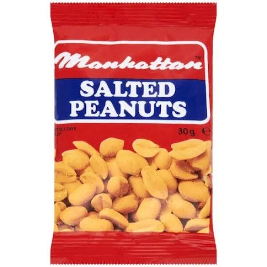 30 x Manhattan Salted Peanuts 30G