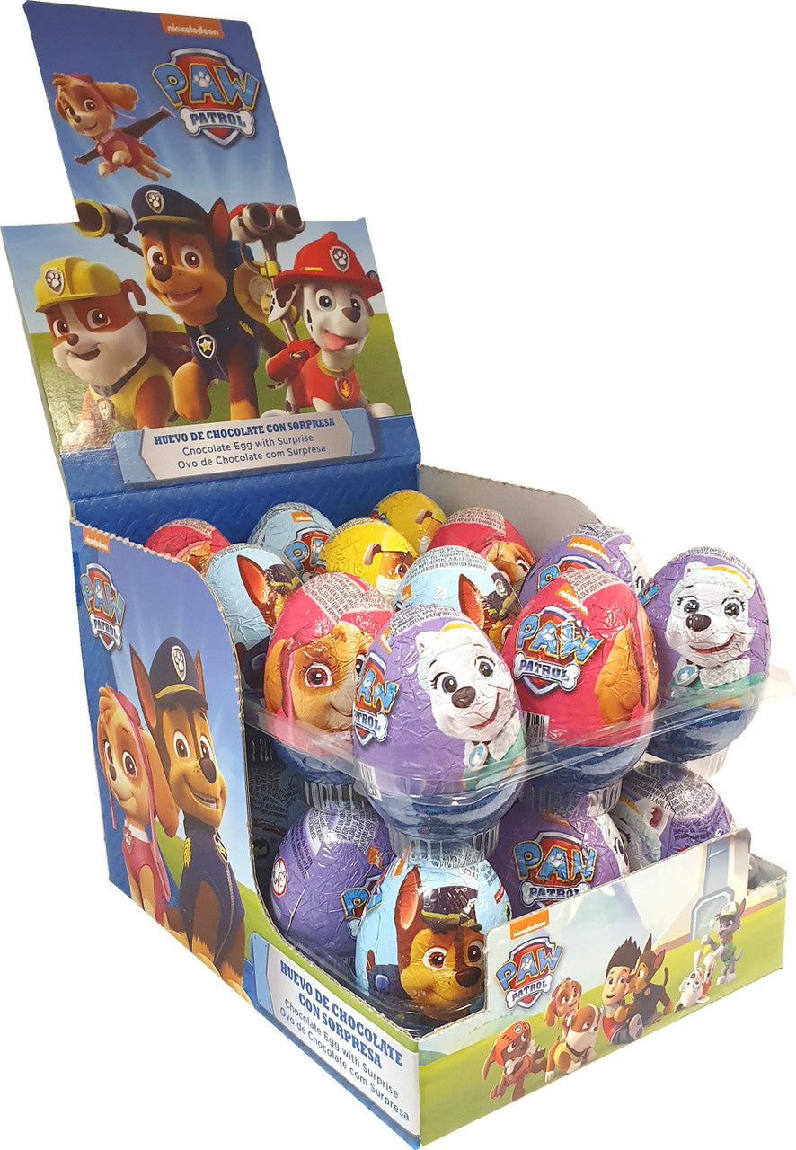 24 x Paw Patrol Chocolate Eggs 20Gm