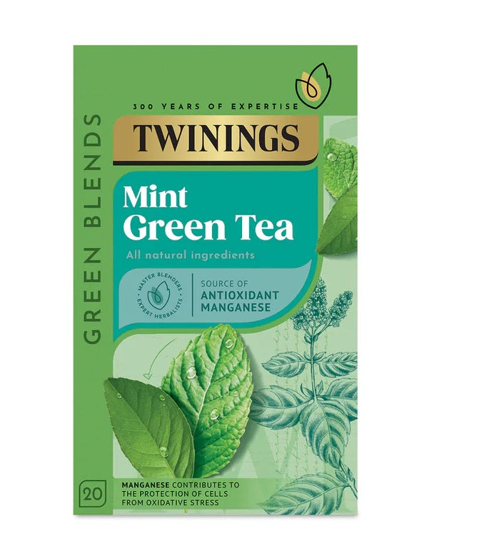 4 x Twinings Green Tea & Mint 20