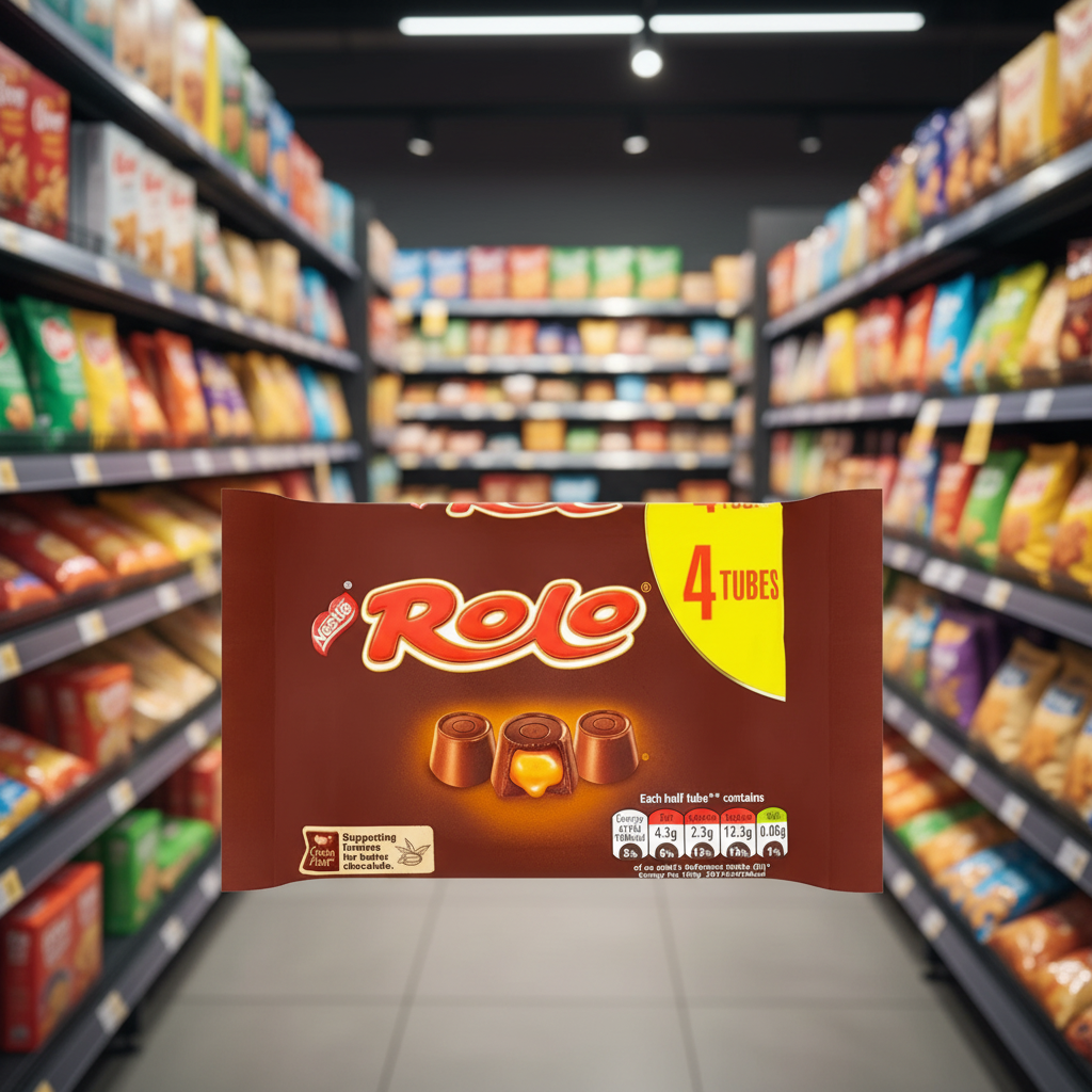 12 x Rolo Milk Chocolate & Caramel Multipack 41.6G 4 Pack