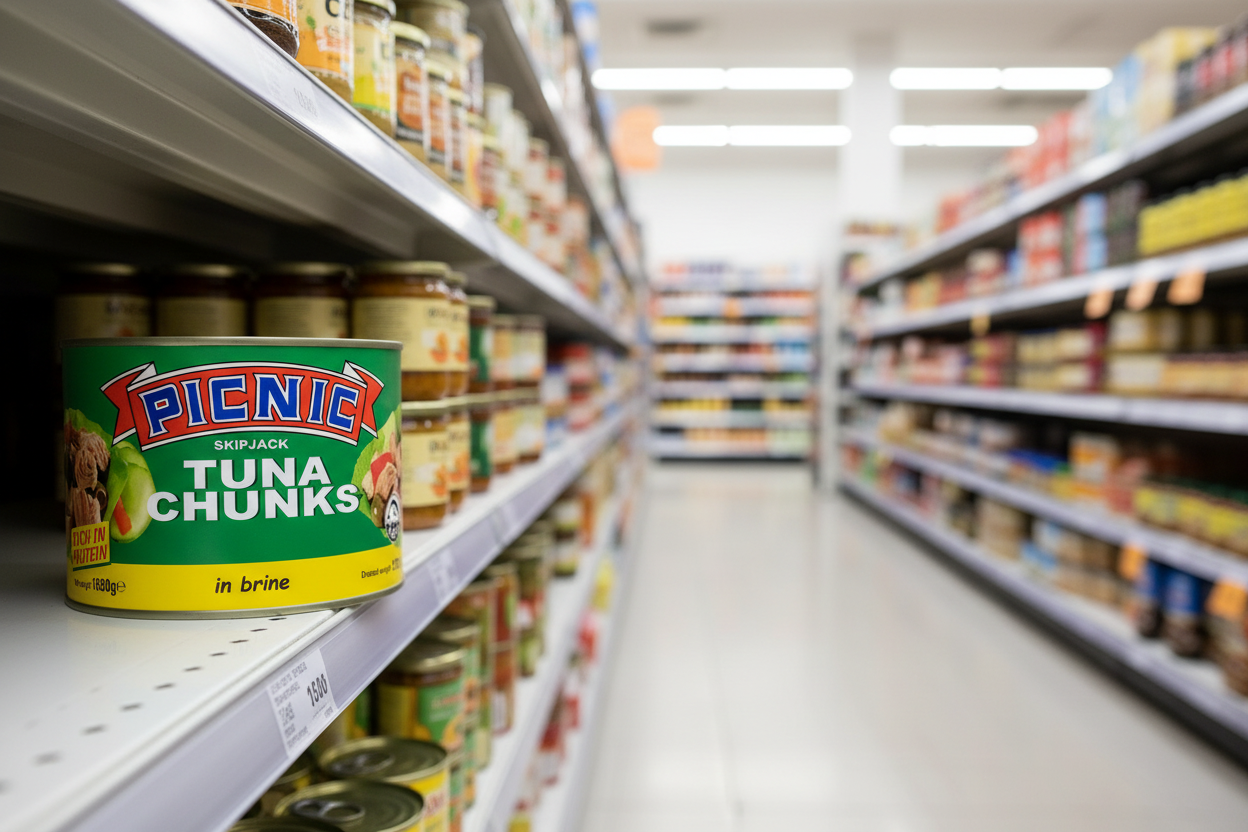 6 x Picnic Skipjack Tuna Chunks In Brine 1880G