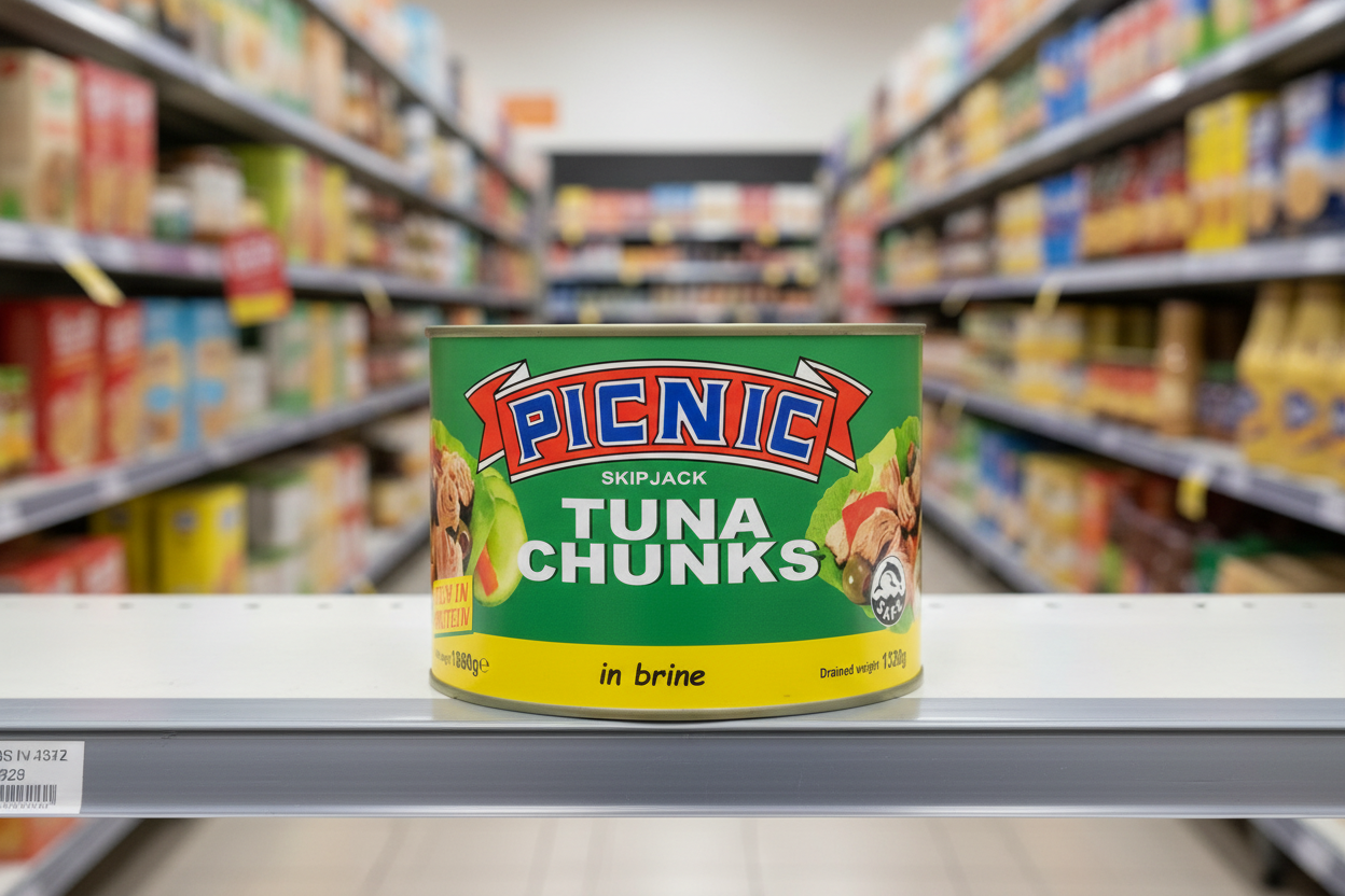 Picnic Skipjack Tuna Chunks In Brine 1880G