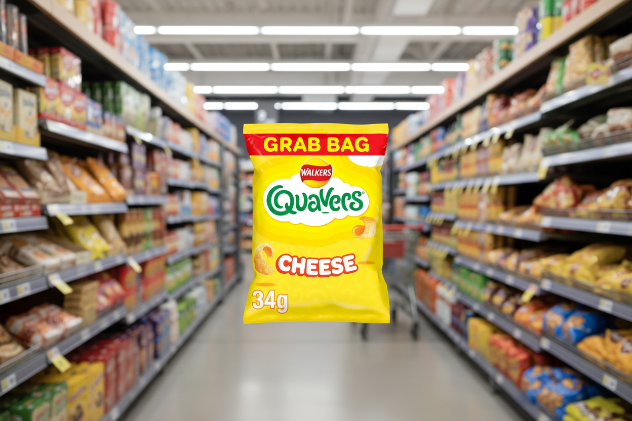 30 x Walkers Quavers Cheese Snacks Crisps 34G