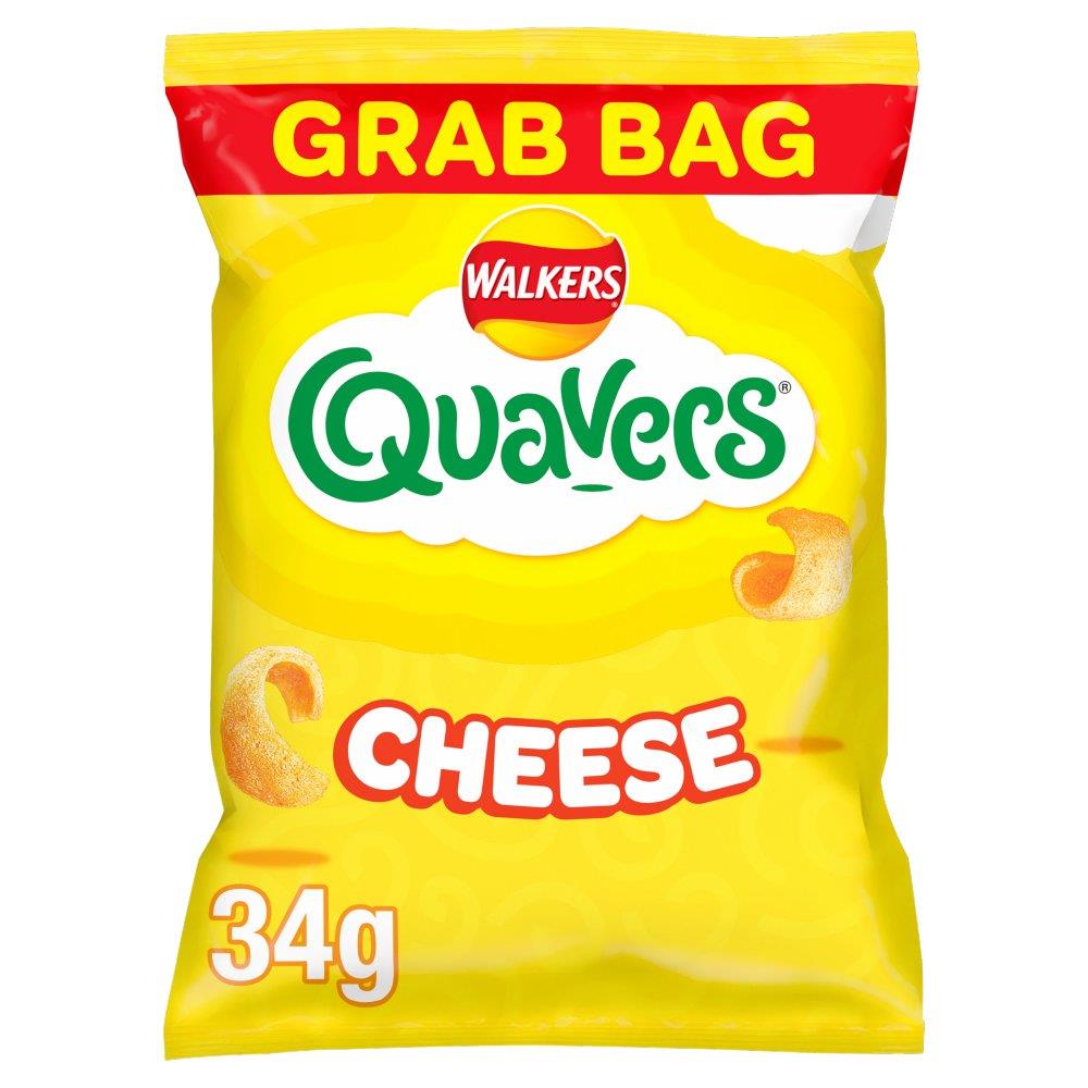Walkers Quavers Cheese Snacks Crisps 34G