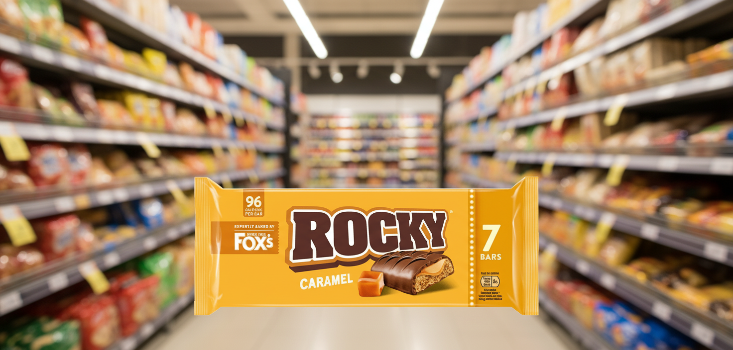 36 x Foxs Rocky Caramel 7pk - 7 PACK