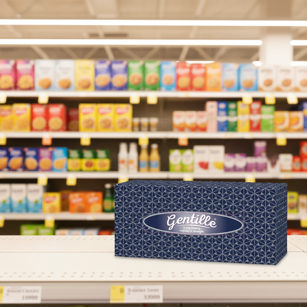 24 X Gentille Tissues 3 Ply - 70 Pack