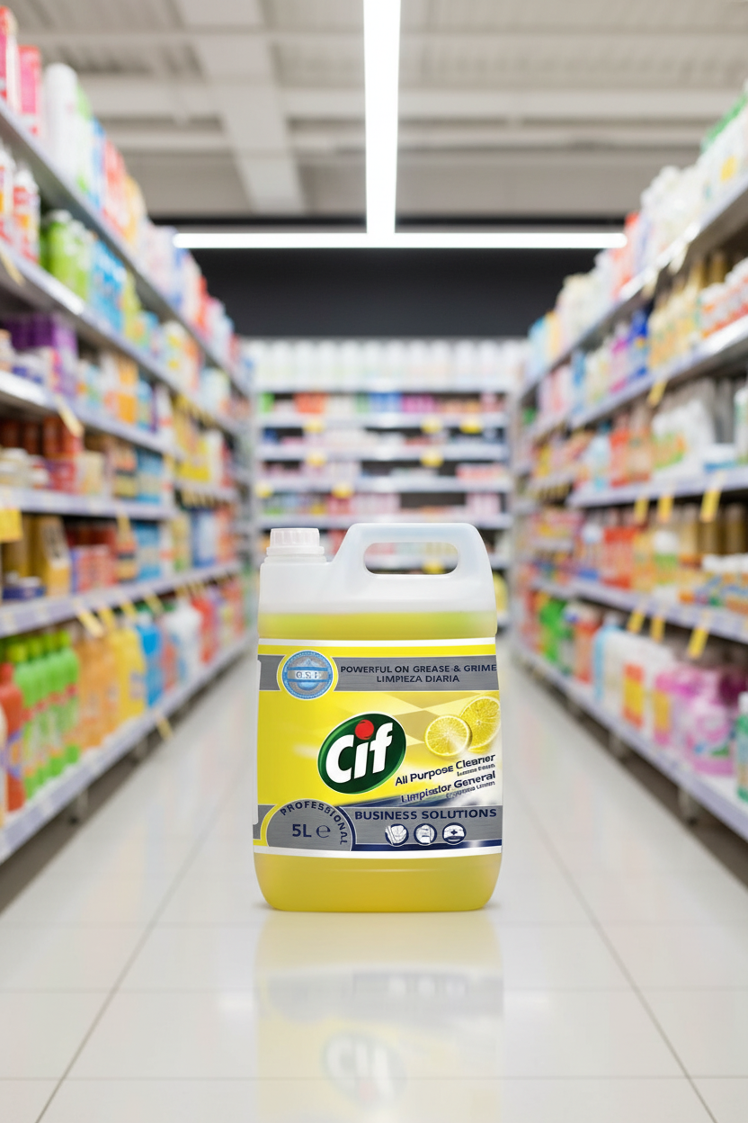 2 x Cif Pro Formula Professional All Purpose & Floor Cleaner Lemon Fresh 5L