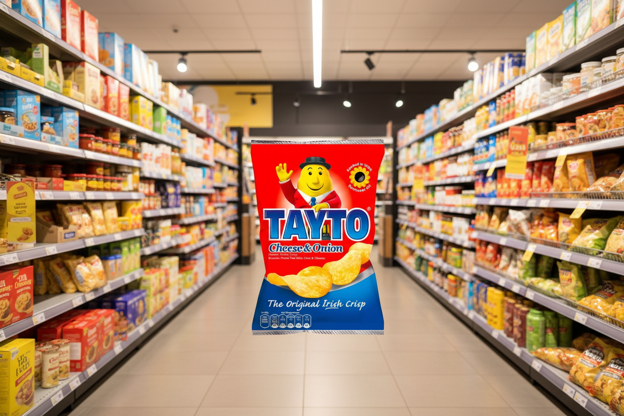 25 x Tayto Cheese & Onion Flavour Potato Crisps 25g