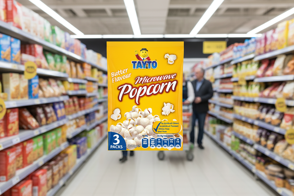 16 x Tayto Butter Flavour Microwave Popcorn 3 X 80G