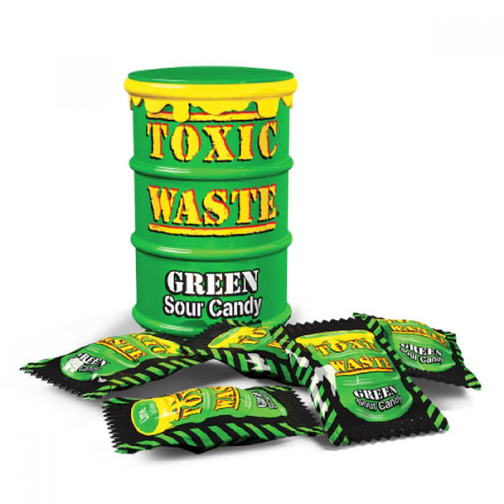 12 x Toxic Waste - Green Sour Candy 42Gm