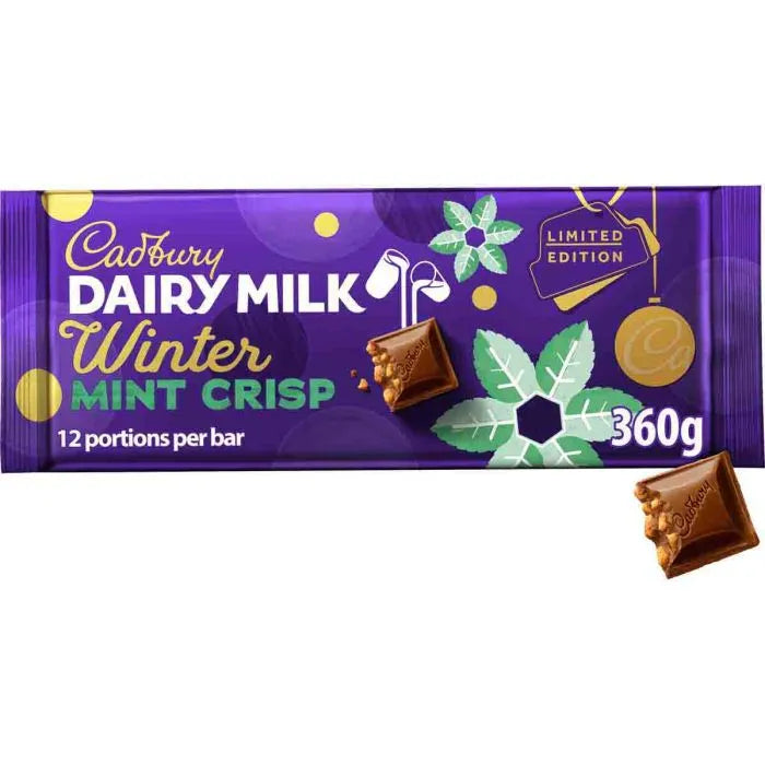 13 x Cadbury Dairy Milk Mint Sharing Bar - 360GM